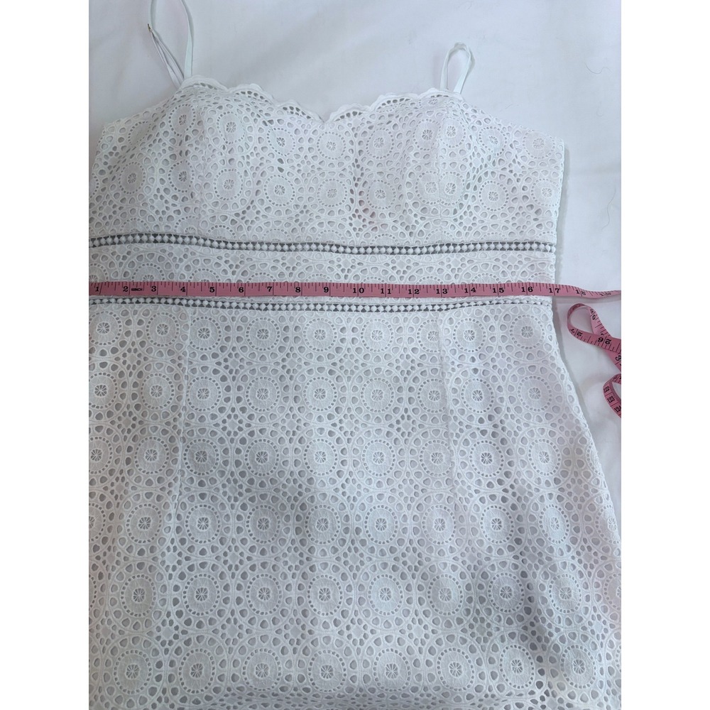 Lilly Pulitzer‎ Jaida Sweetheart Dress in Resort White Sand Dollar Eyelet 14 - Picture 7 of 11